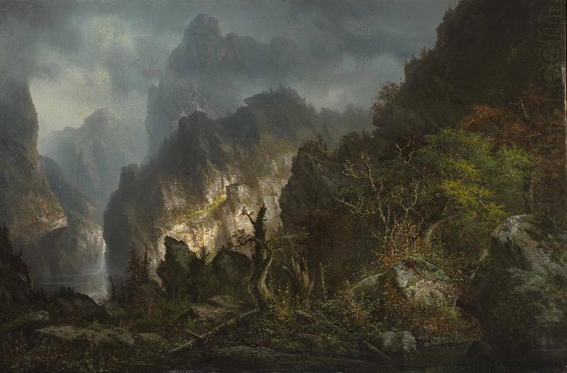 Johann Hermann Carmiencke Storm in the mountains china oil painting image
